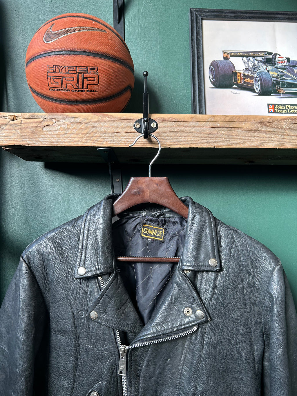 1970'S LEATHER BIKER JACKET