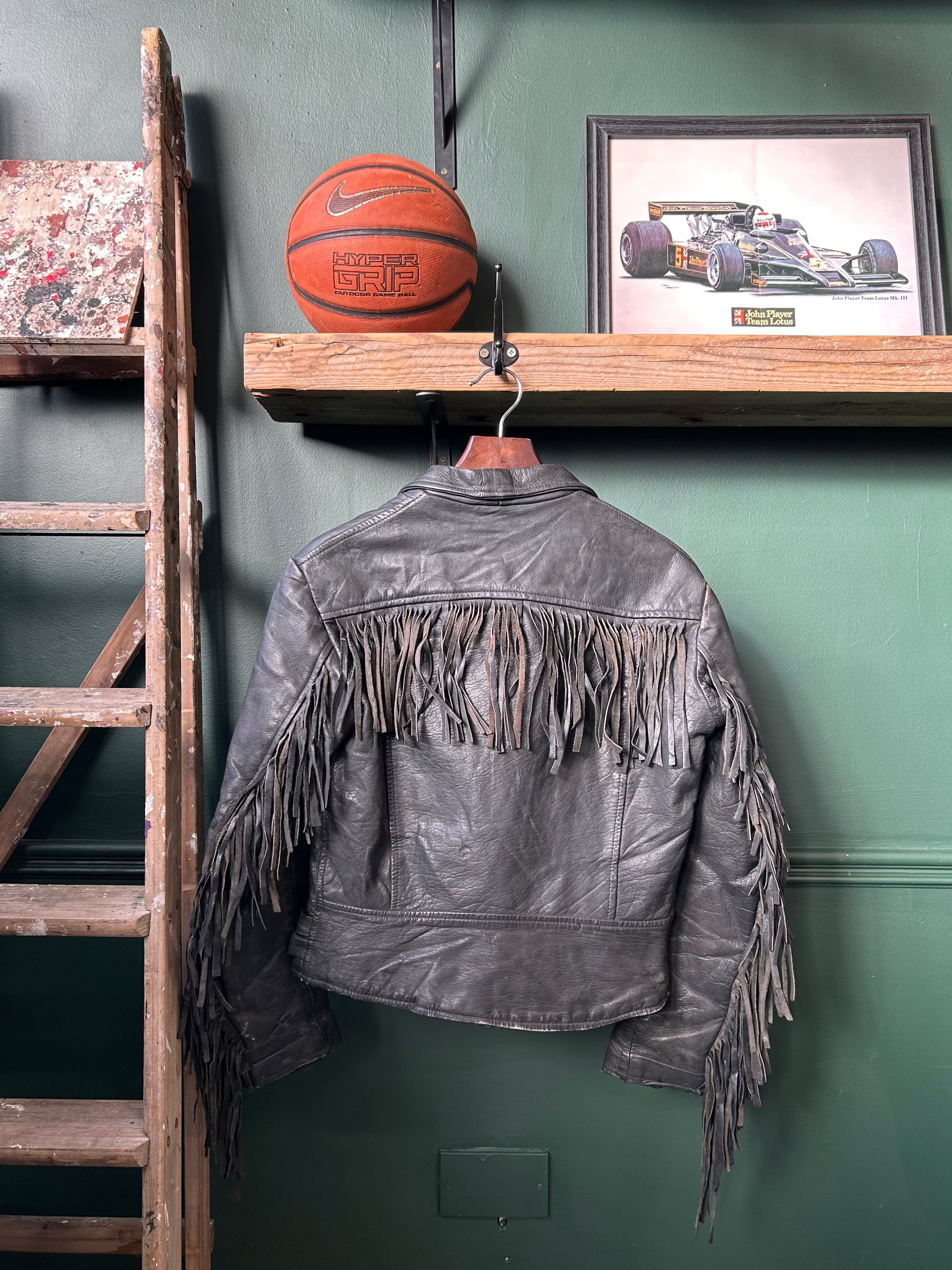 1970'S LEATHER BIKER JACKET