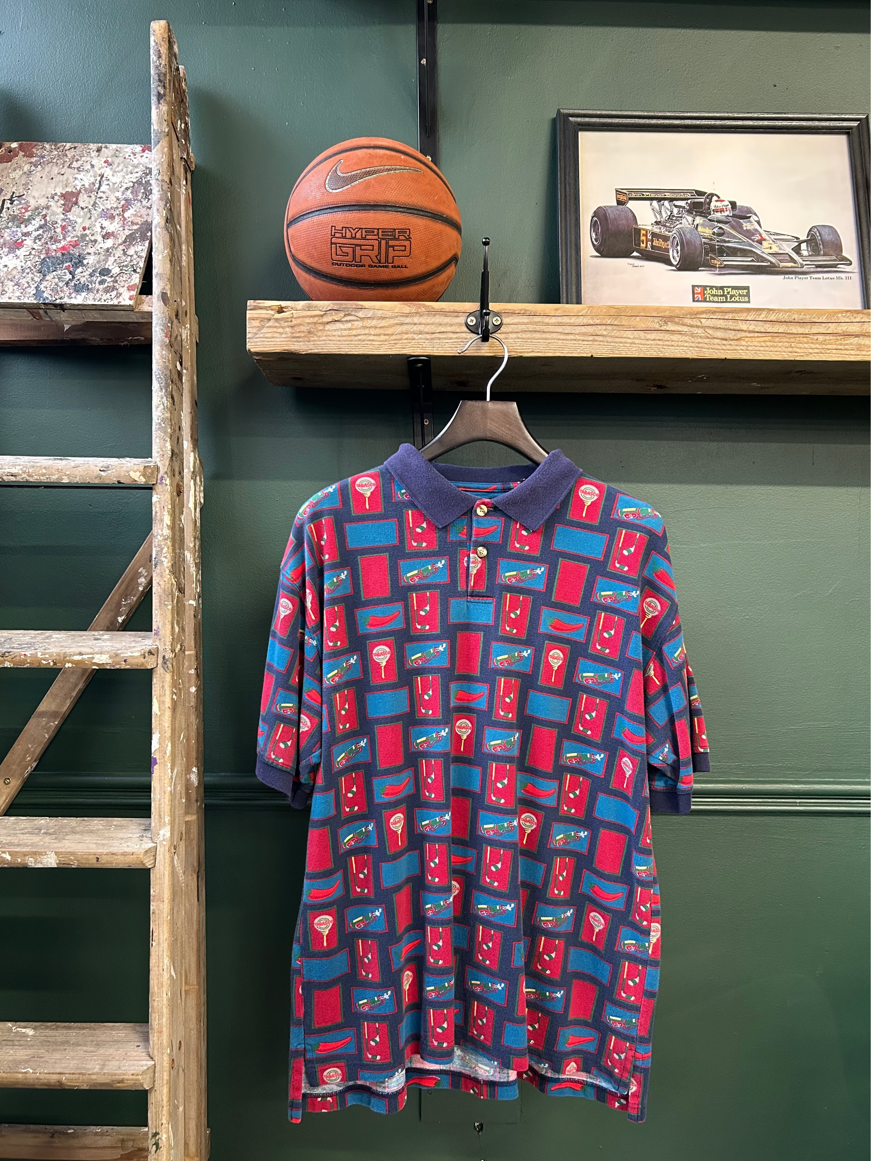 GOLF PRINT GRAPHIC POLO