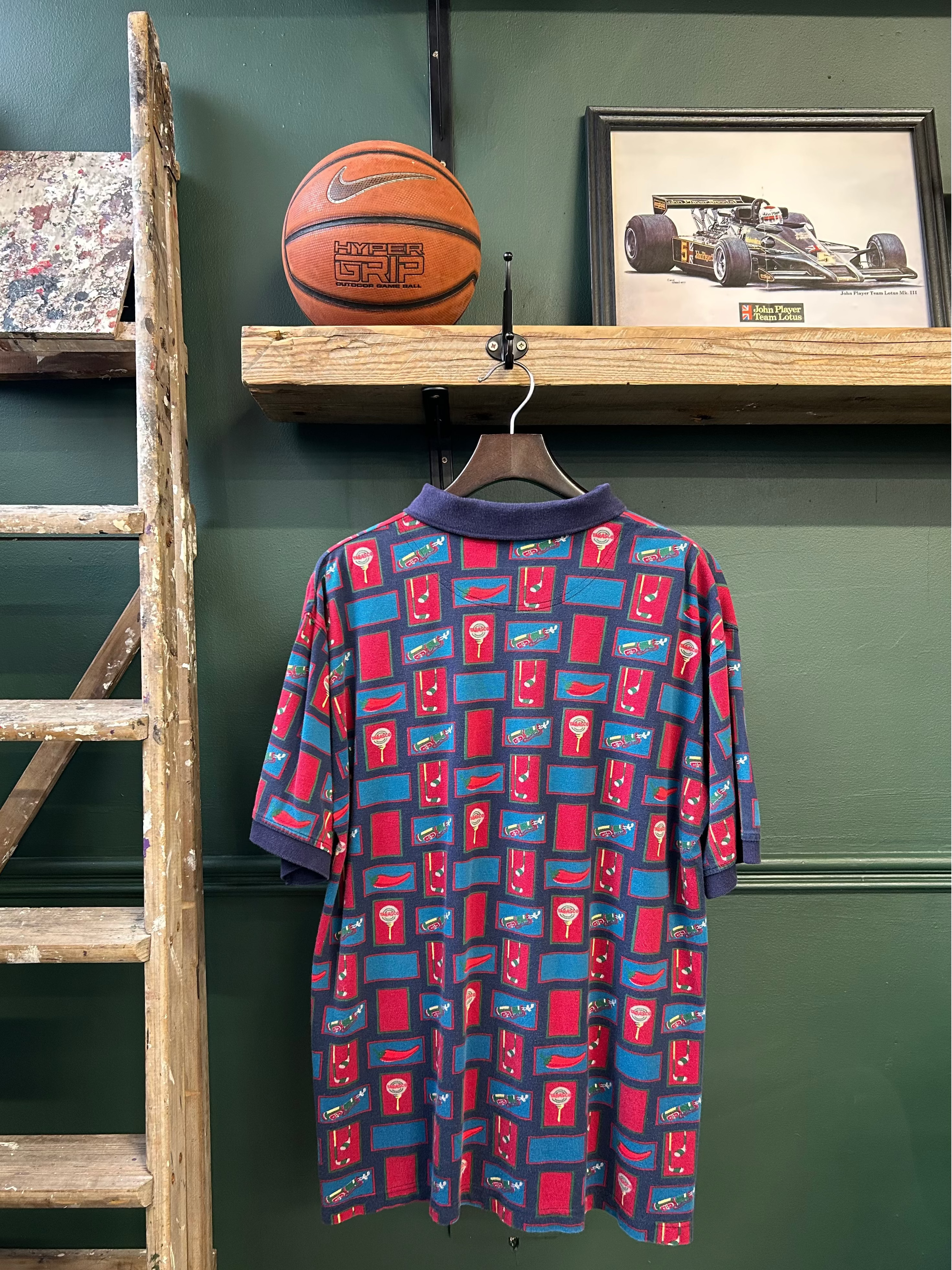 GOLF PRINT GRAPHIC POLO