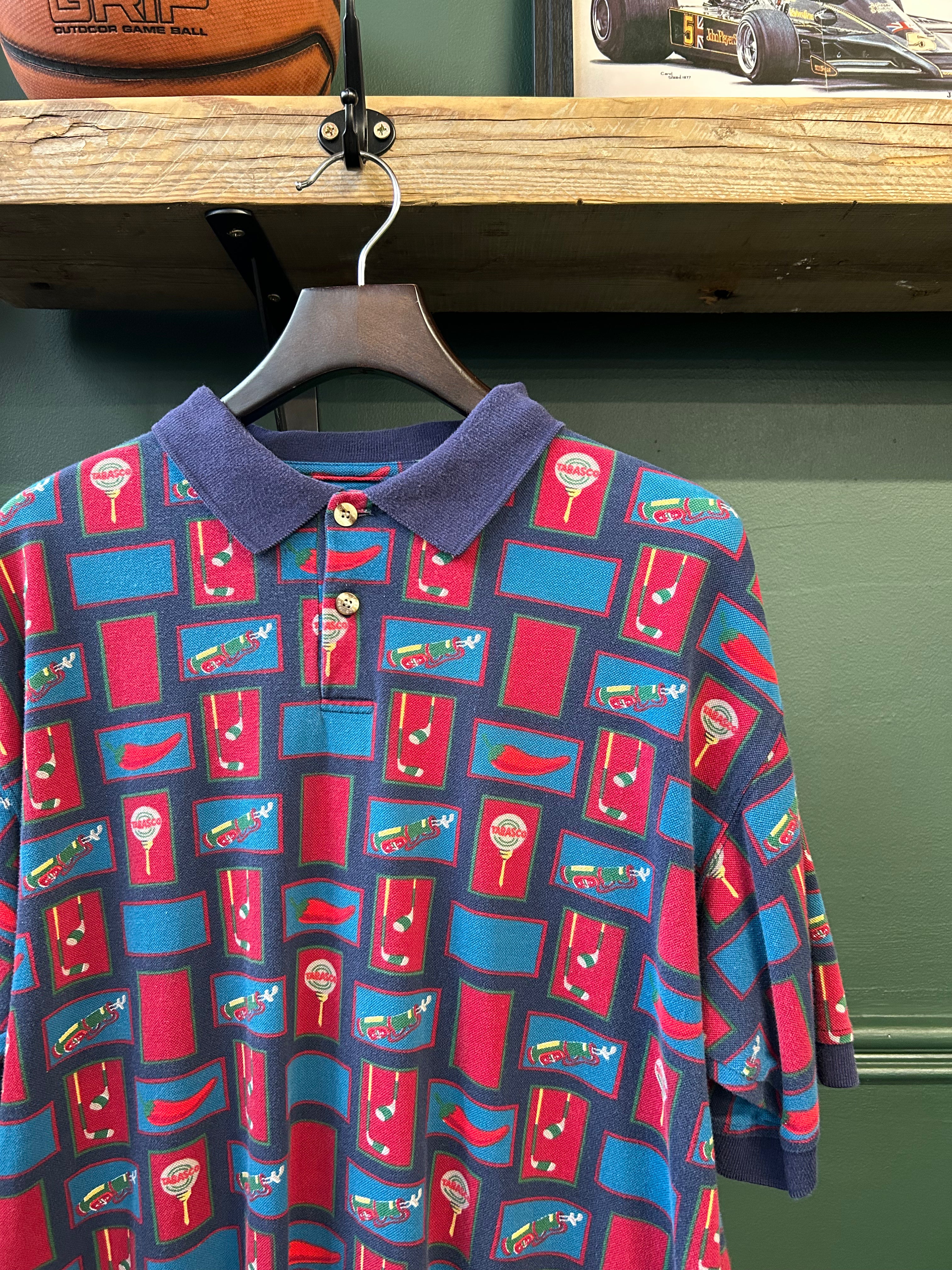 GOLF PRINT GRAPHIC POLO