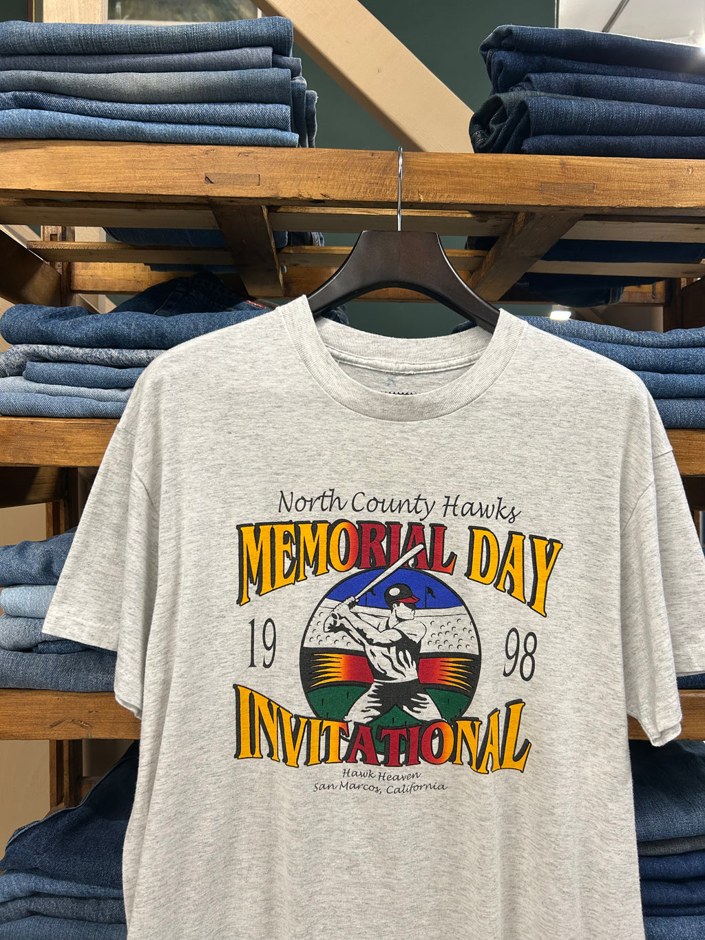 1998 SINGLE STITCH BASEBALL T-SHIRT