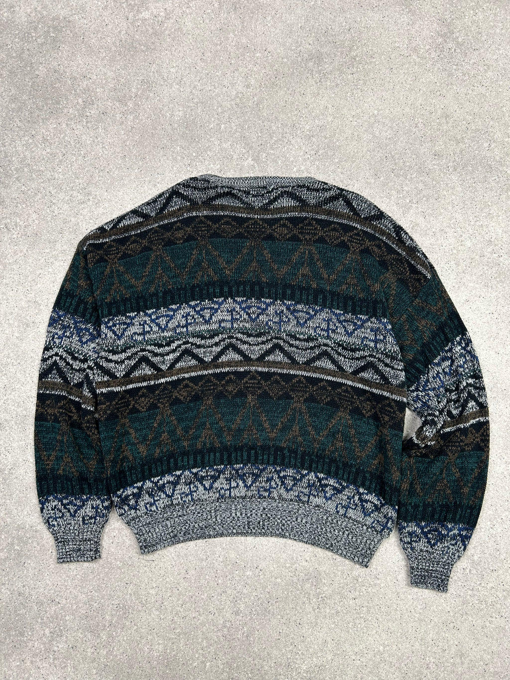 1980'S GEOMETRIC KNIT SWEATER