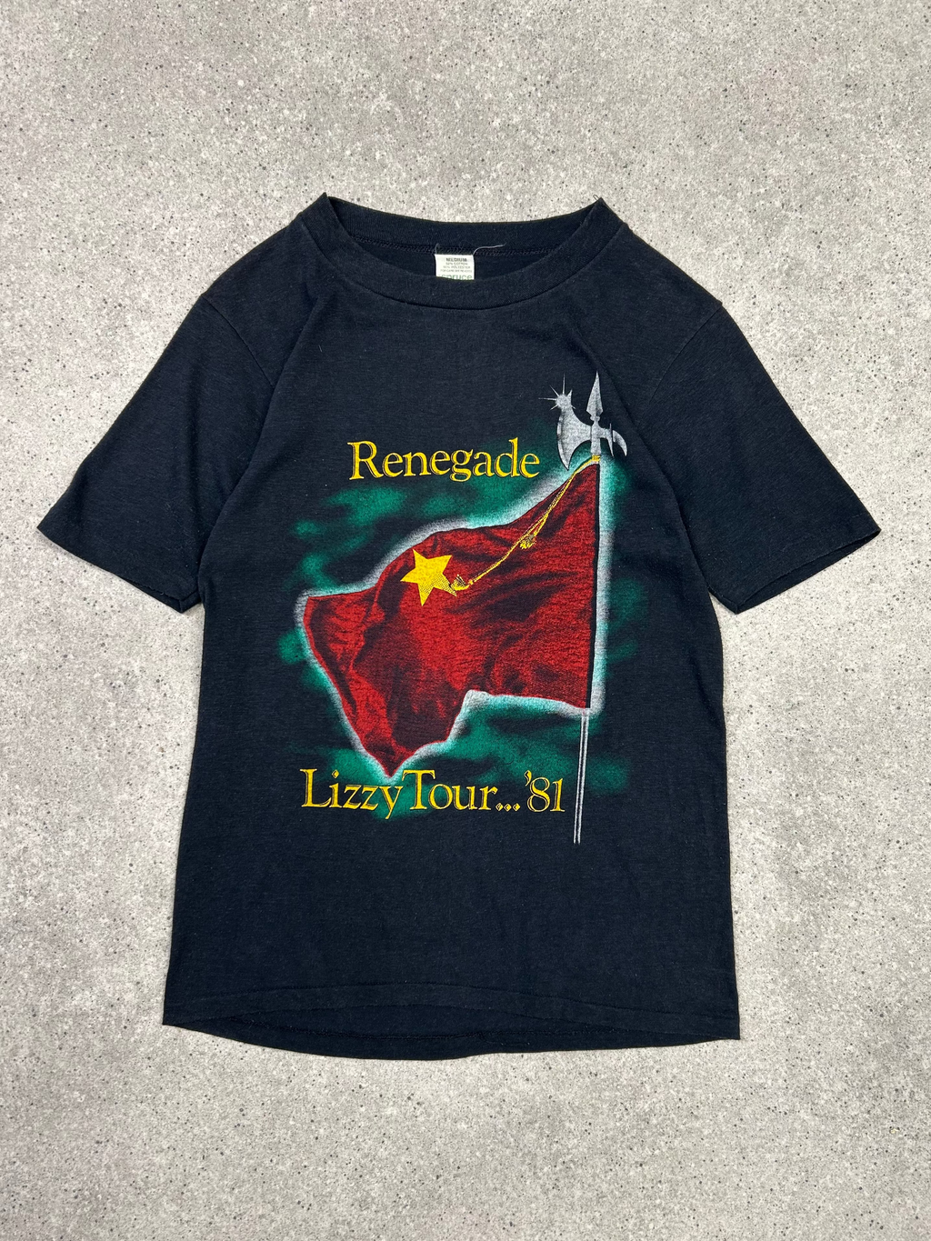 RARE 1981 THIN LIZZY BAND T SHIRT