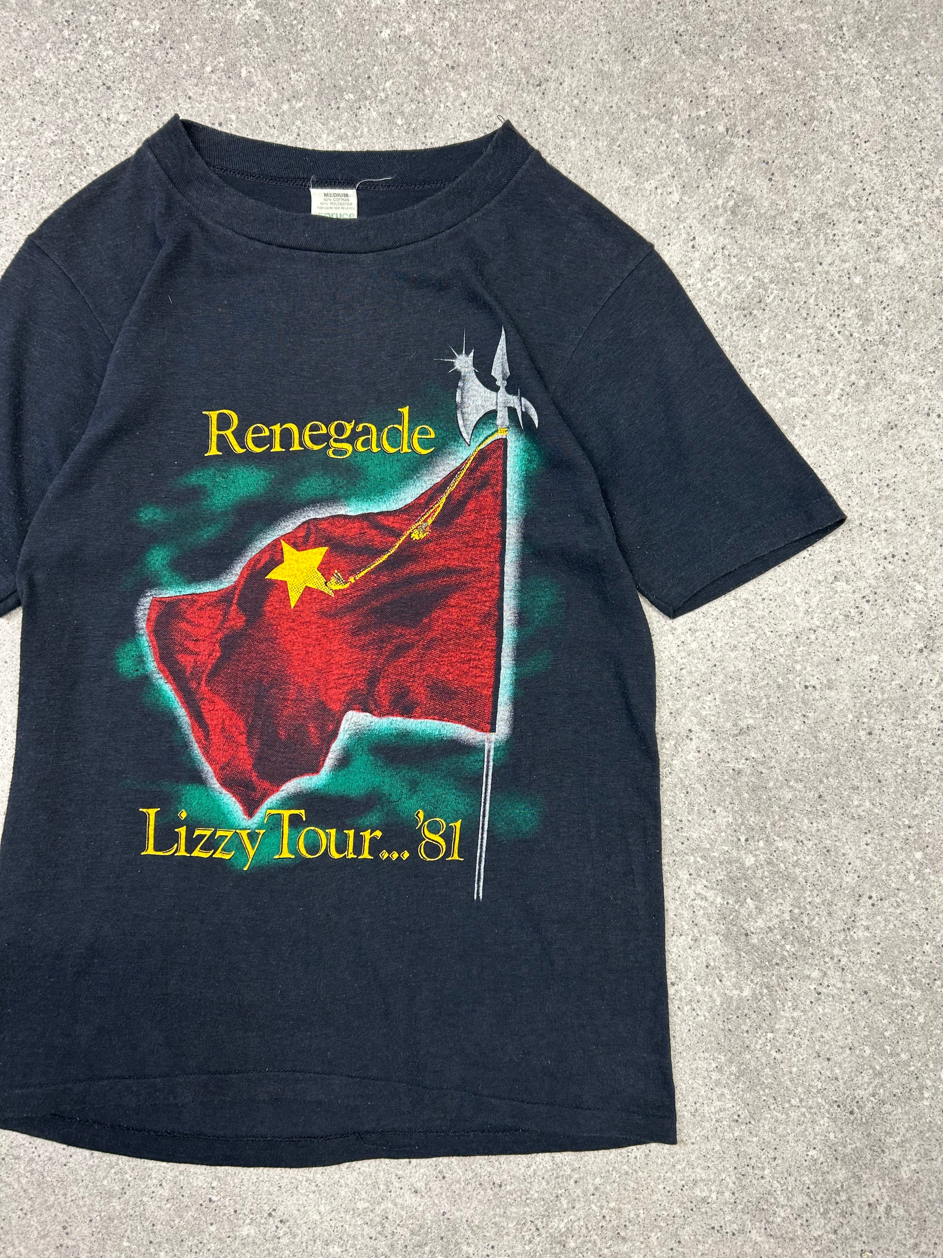 RARE 1981 THIN LIZZY BAND T SHIRT