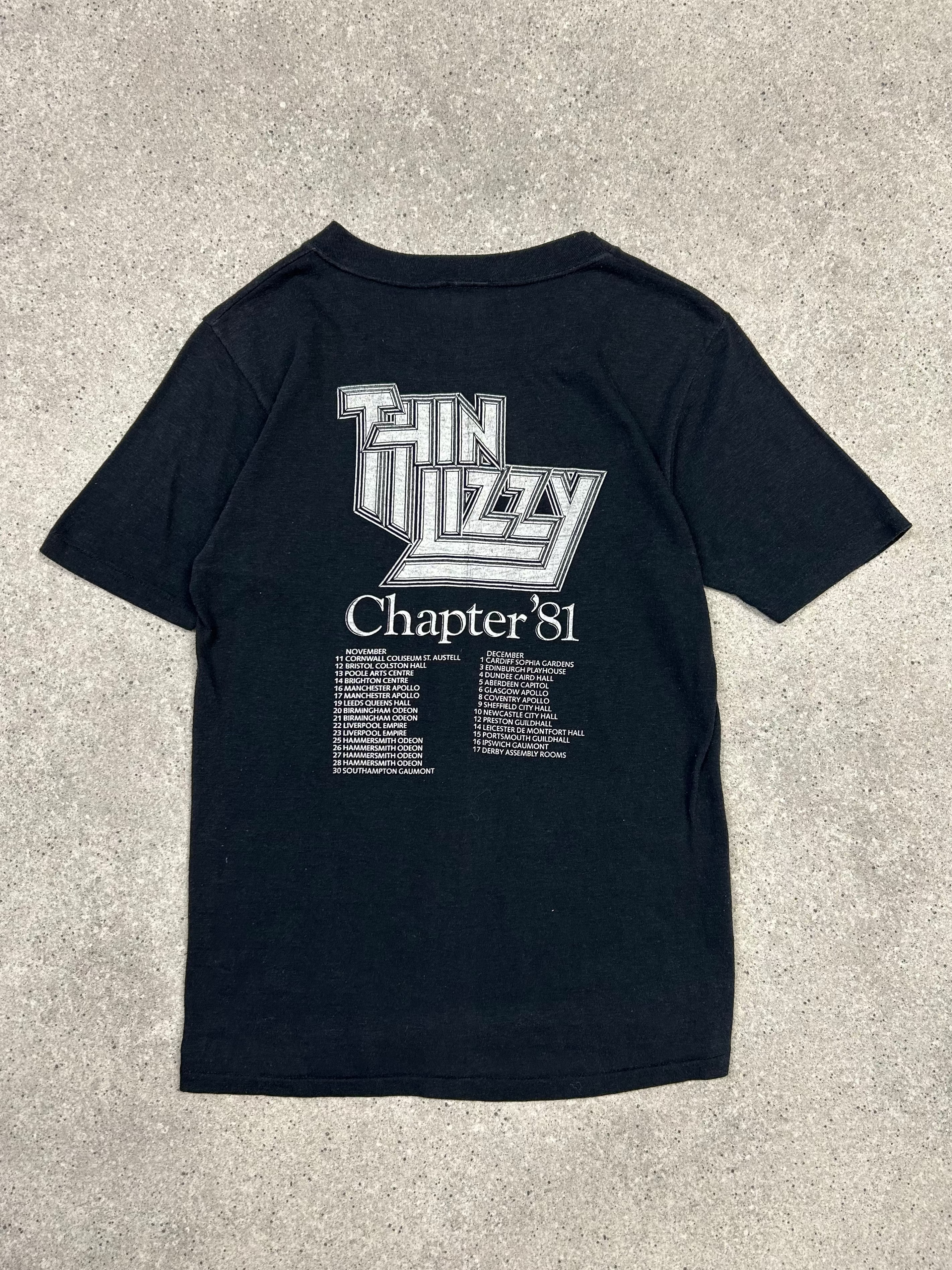 RARE 1981 THIN LIZZY BAND T SHIRT