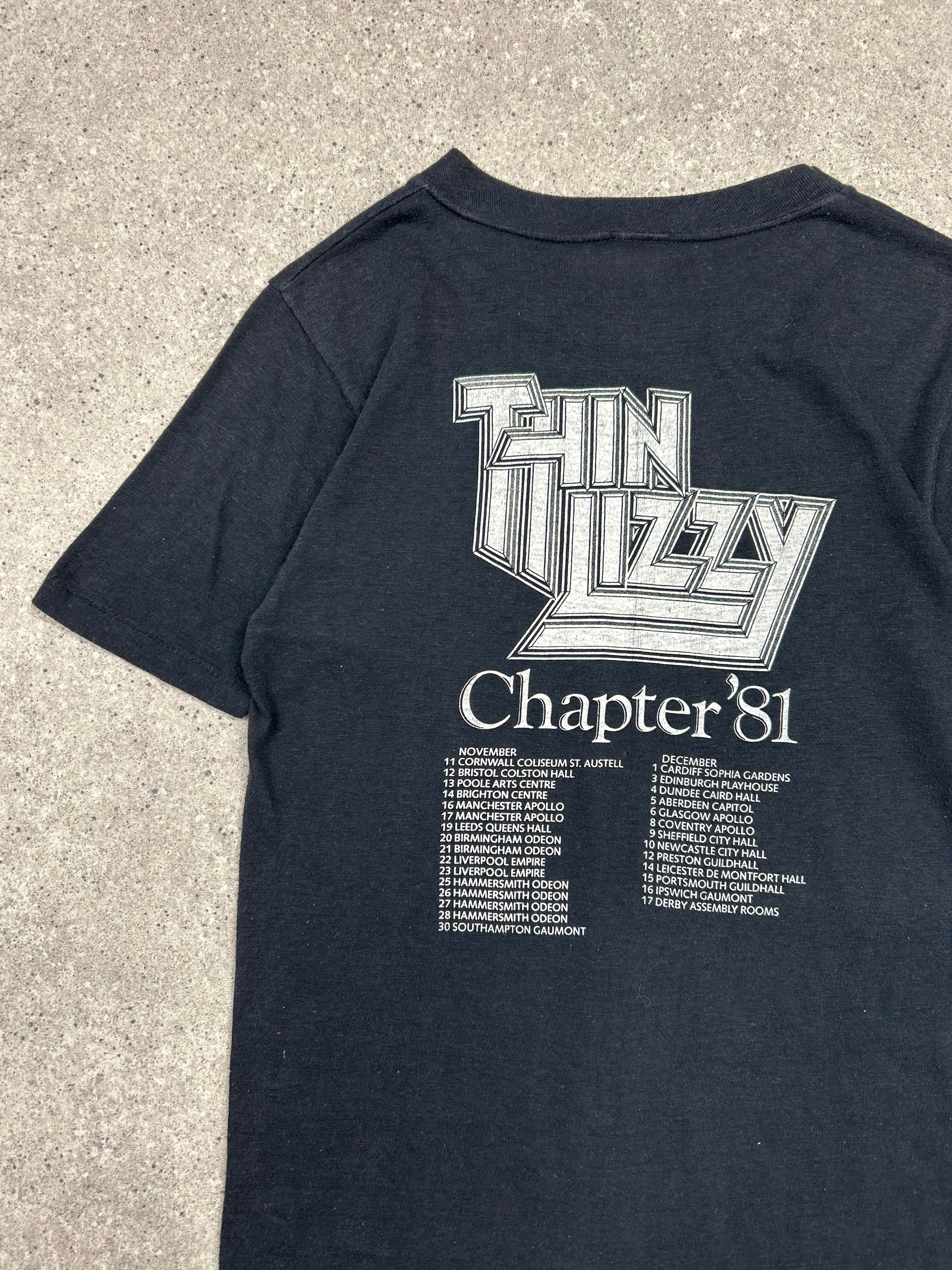 RARE 1981 THIN LIZZY BAND T SHIRT