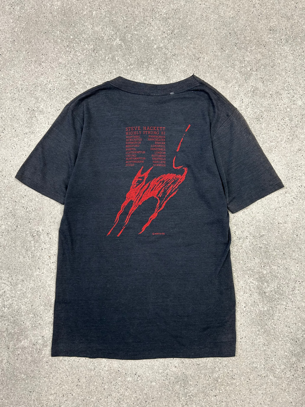 RARE 1983 STEVE HACKETT BAND T SHIRT