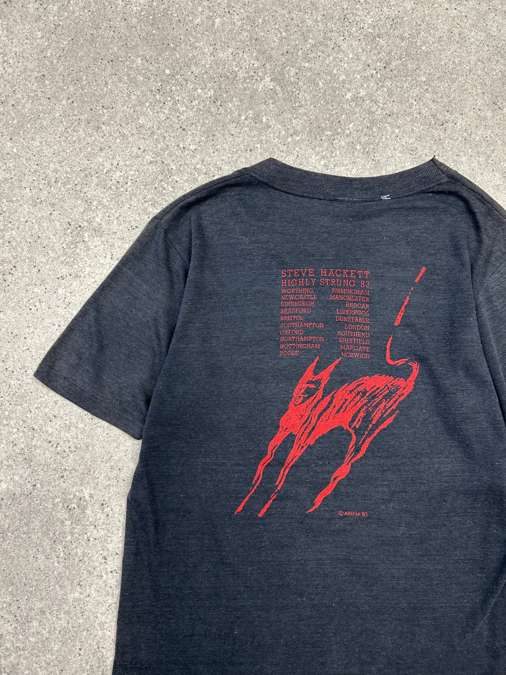 RARE 1983 STEVE HACKETT BAND T SHIRT