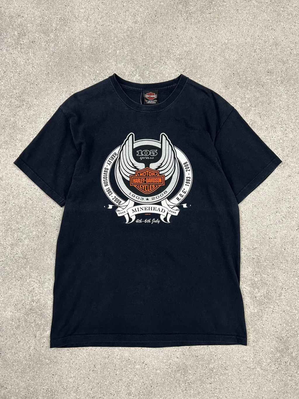 HARLEY DAVIDSON BIKER GRAPHIC T SHIRT