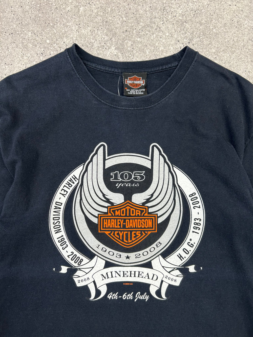 HARLEY DAVIDSON BIKER GRAPHIC T SHIRT