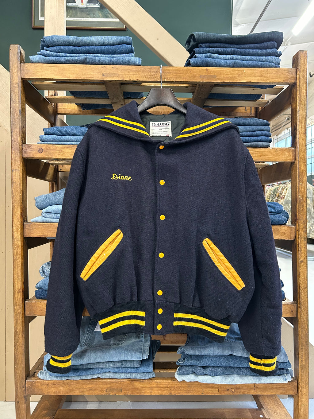 1980'S WOOL VARSITY BOMBER JACKET