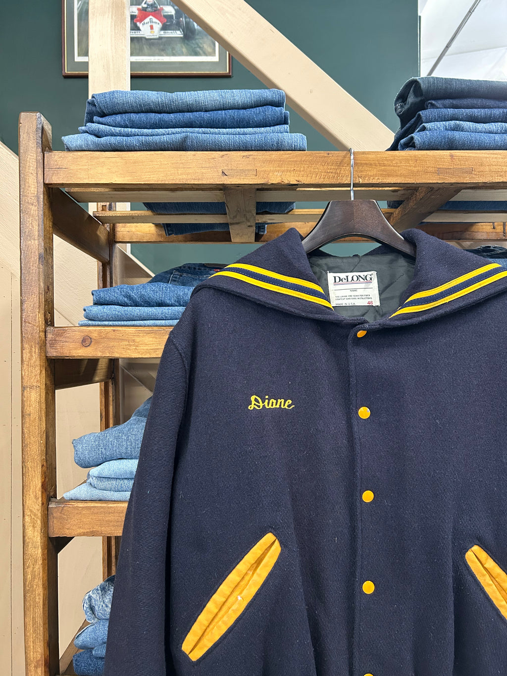 1980'S WOOL VARSITY BOMBER JACKET