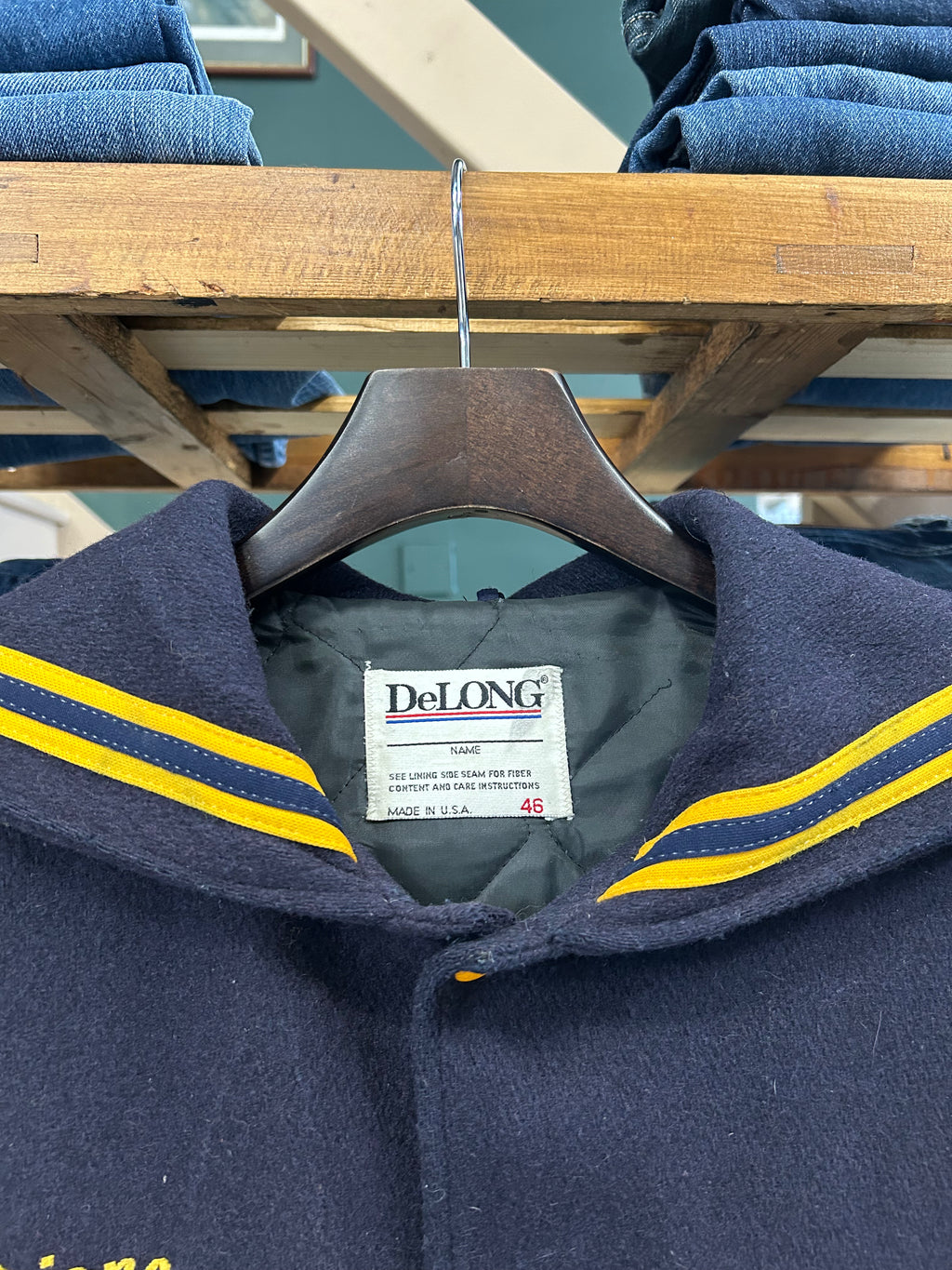 1980'S WOOL VARSITY BOMBER JACKET