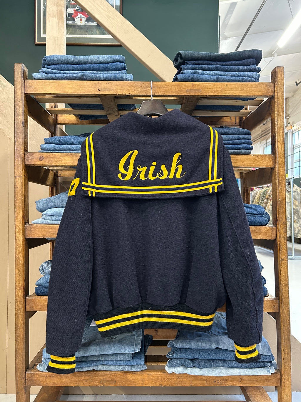 1980'S WOOL VARSITY BOMBER JACKET