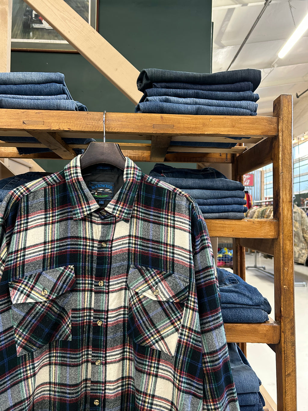 PLAID FLANNEL OVERSHIRT