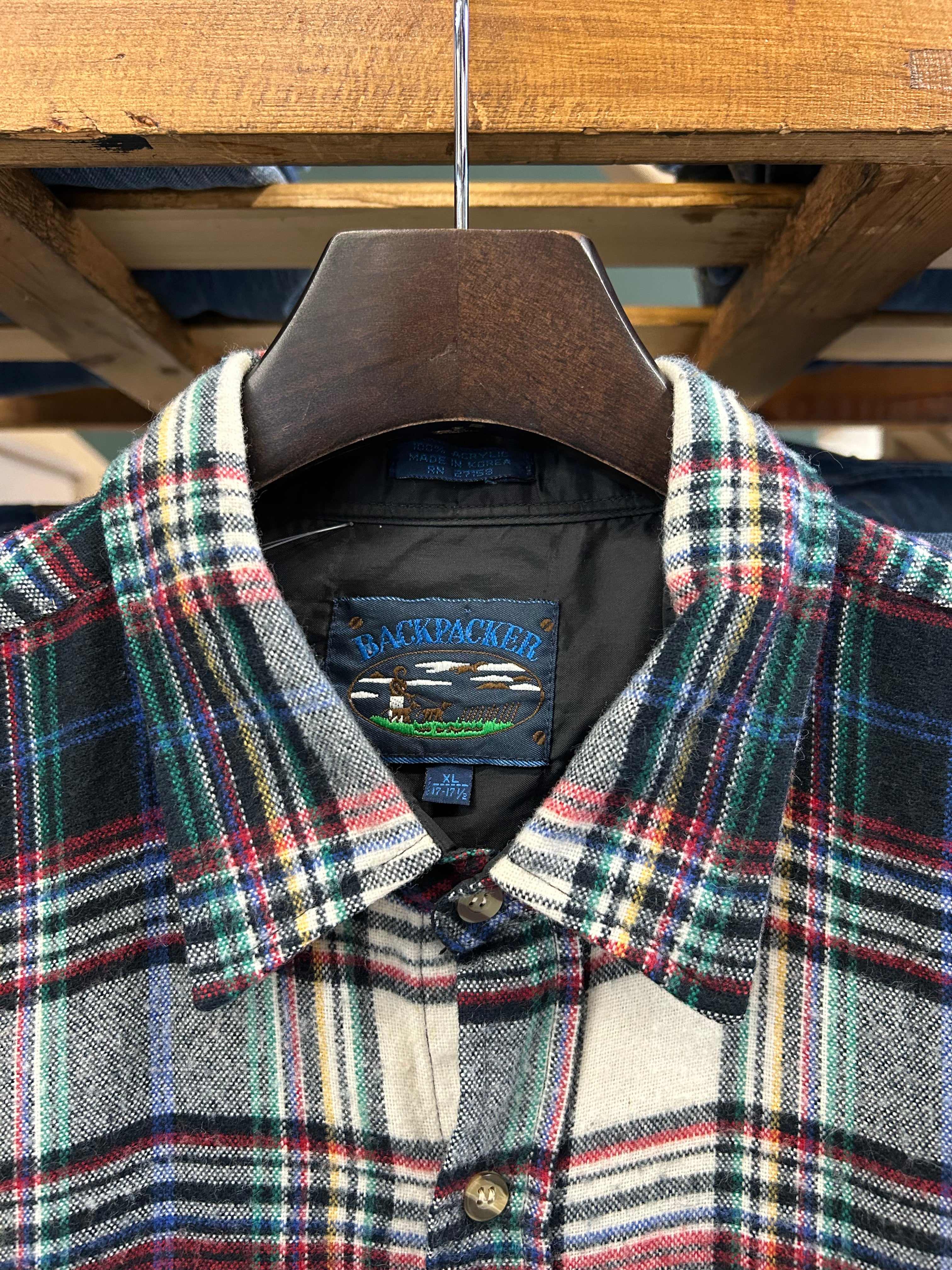 PLAID FLANNEL OVERSHIRT