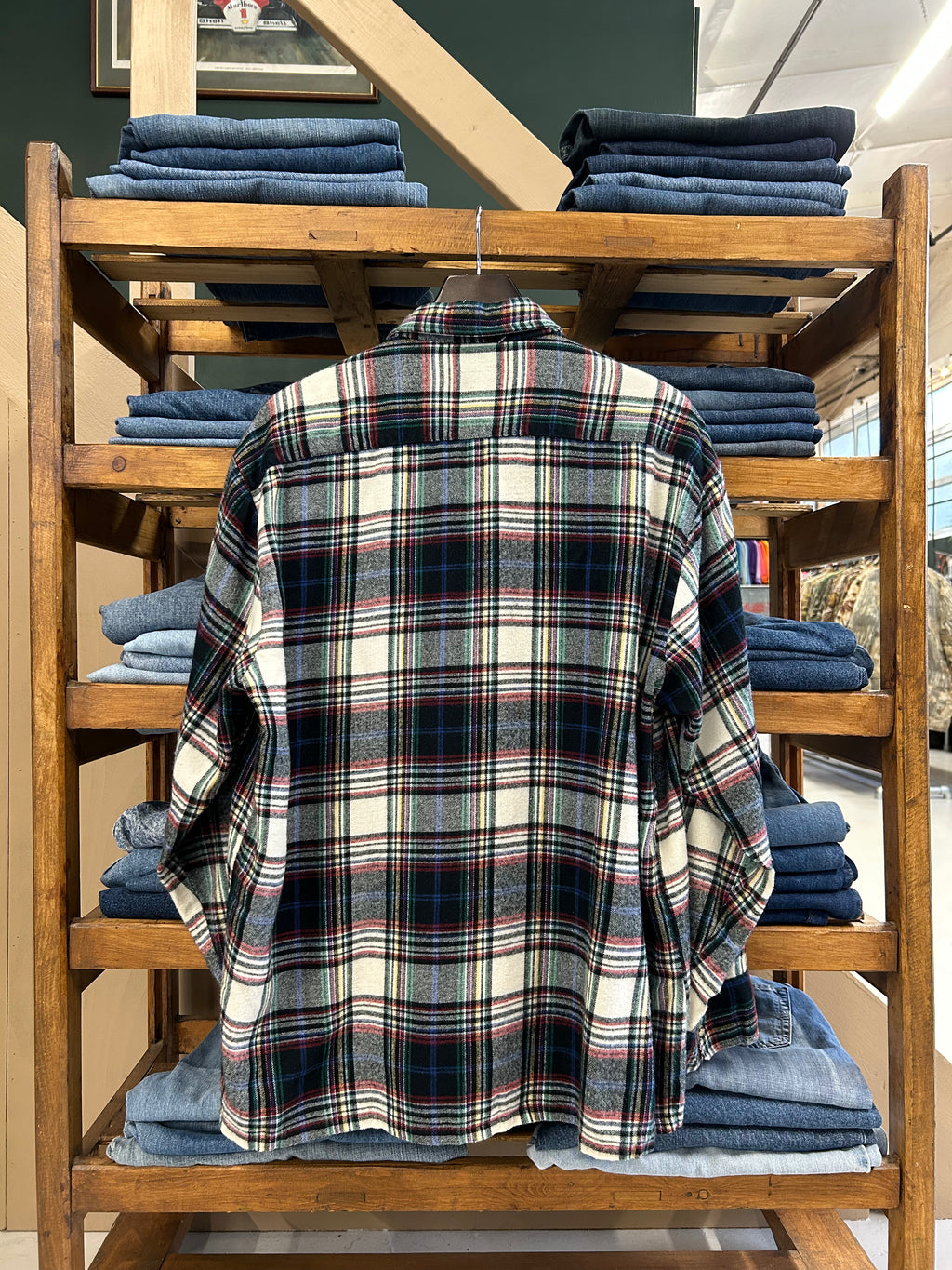 PLAID FLANNEL OVERSHIRT