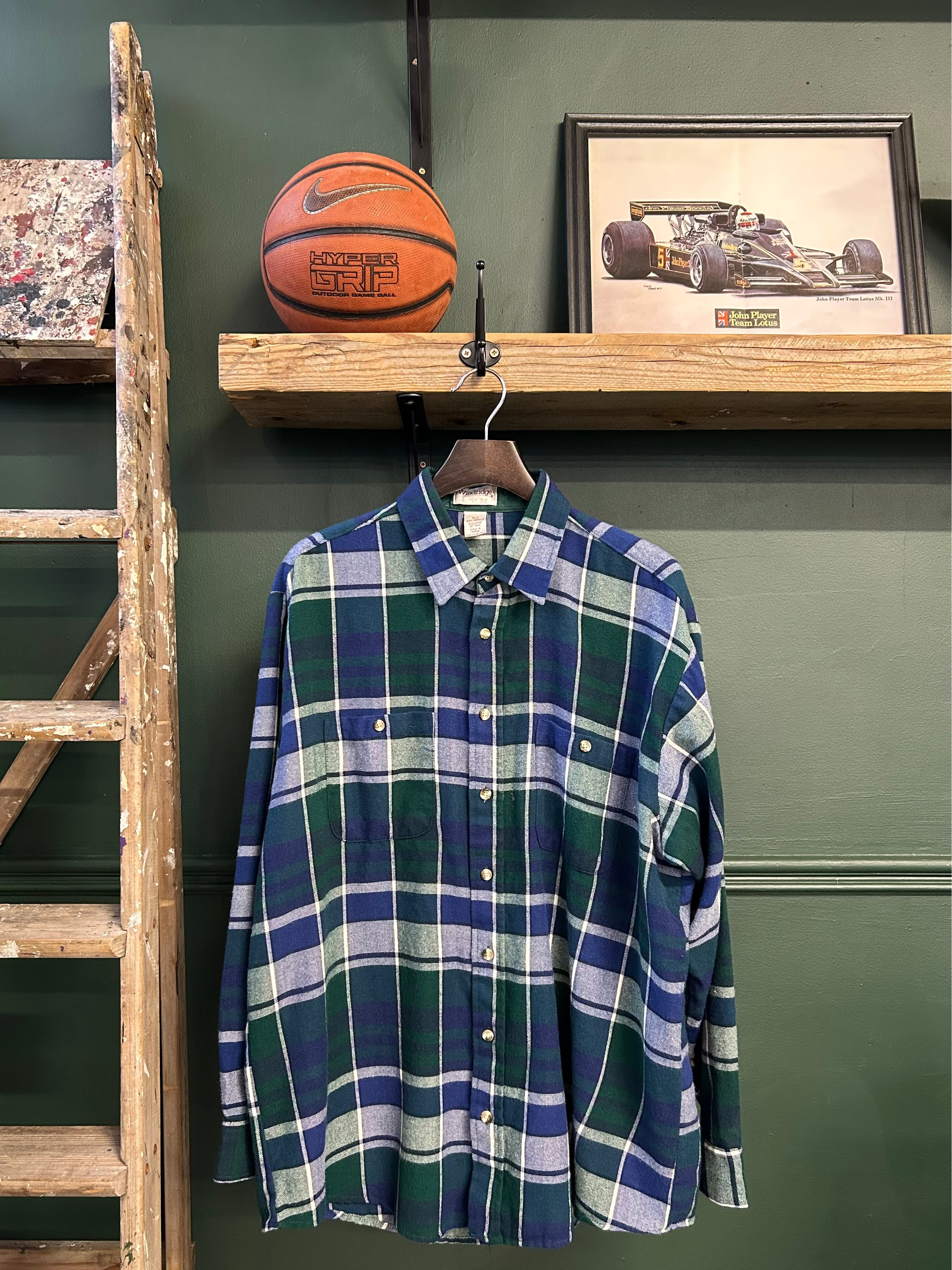 PLAID FLANNEL OVERSHIRT