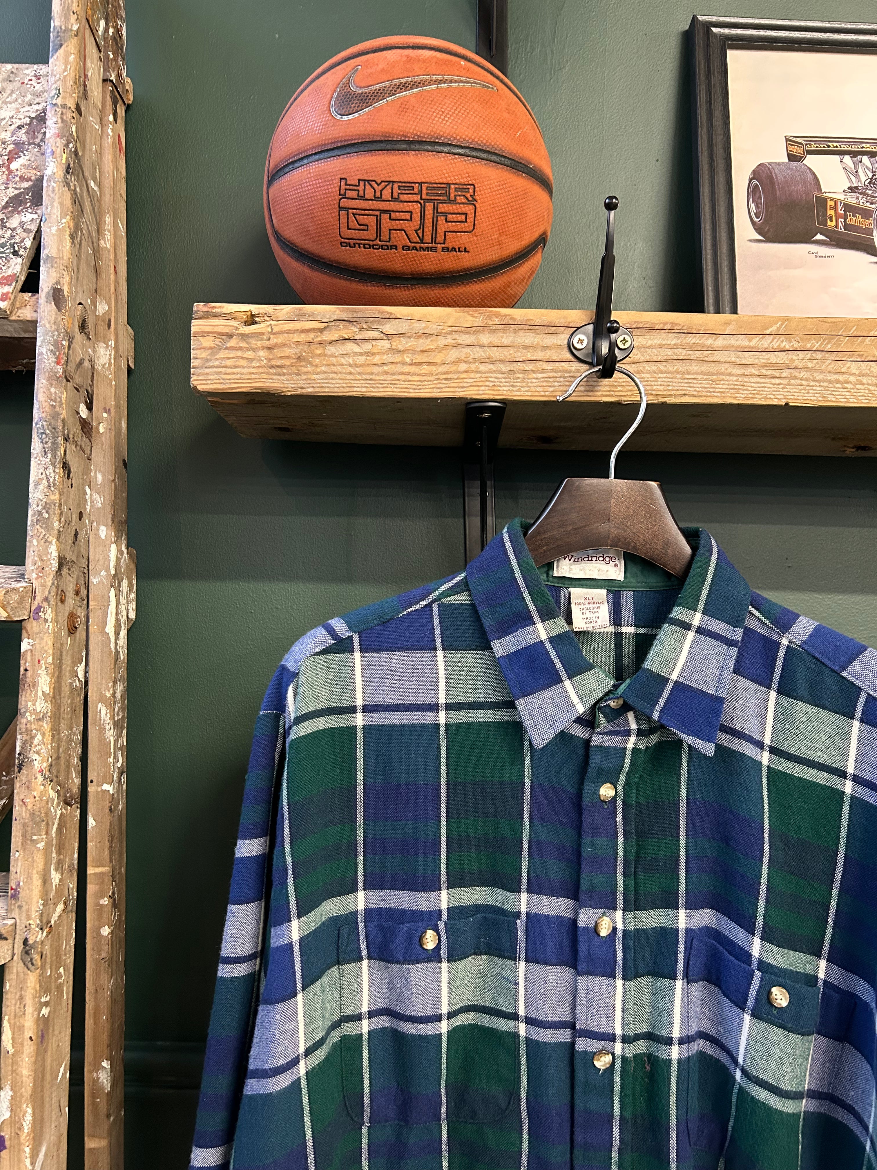 PLAID FLANNEL OVERSHIRT