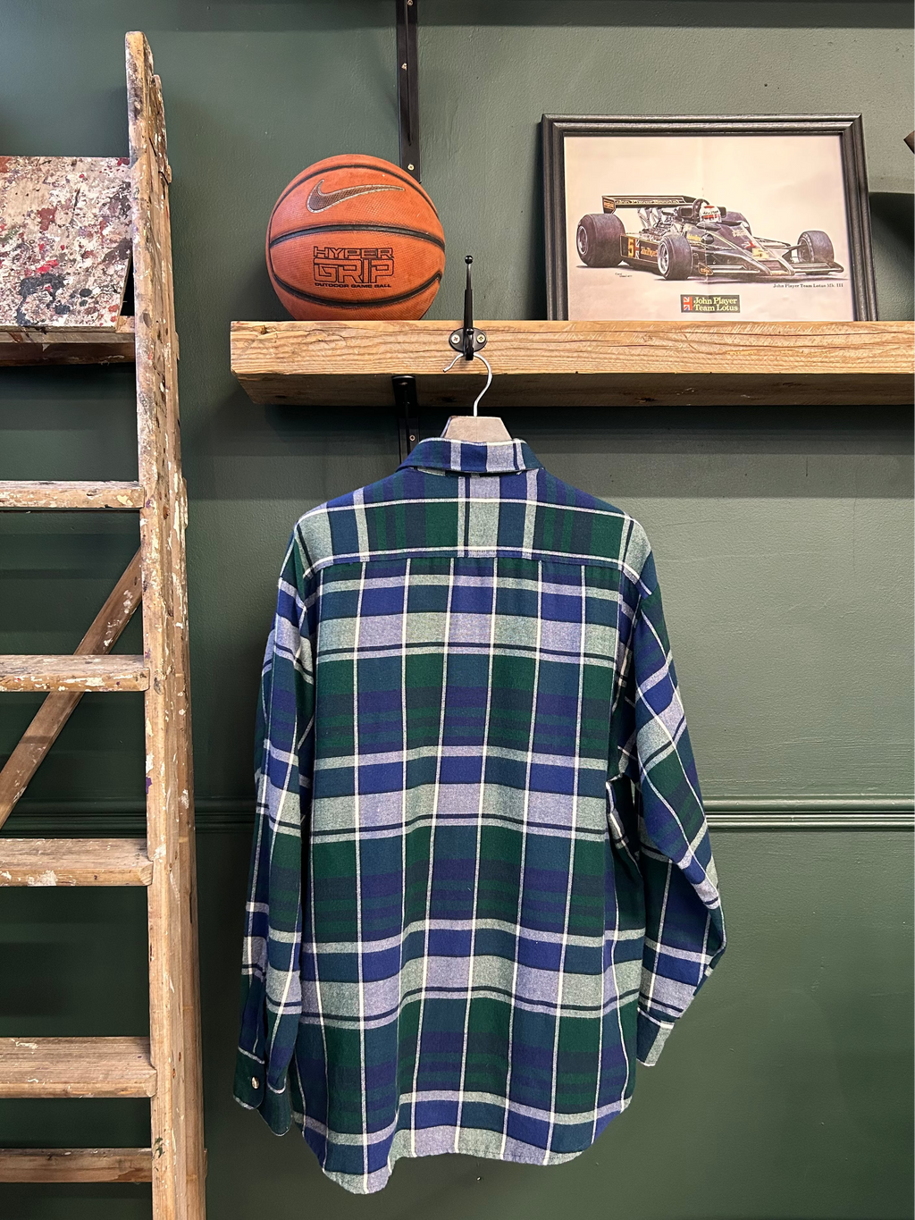 PLAID FLANNEL OVERSHIRT