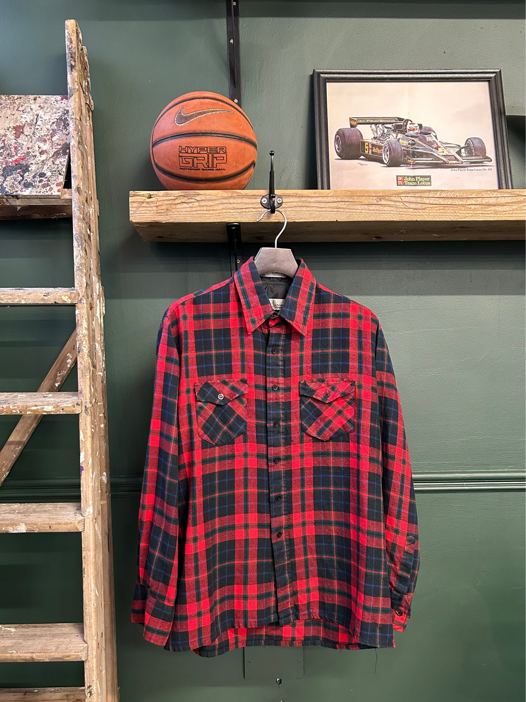 PLAID FLANNEL OVERSHIRT