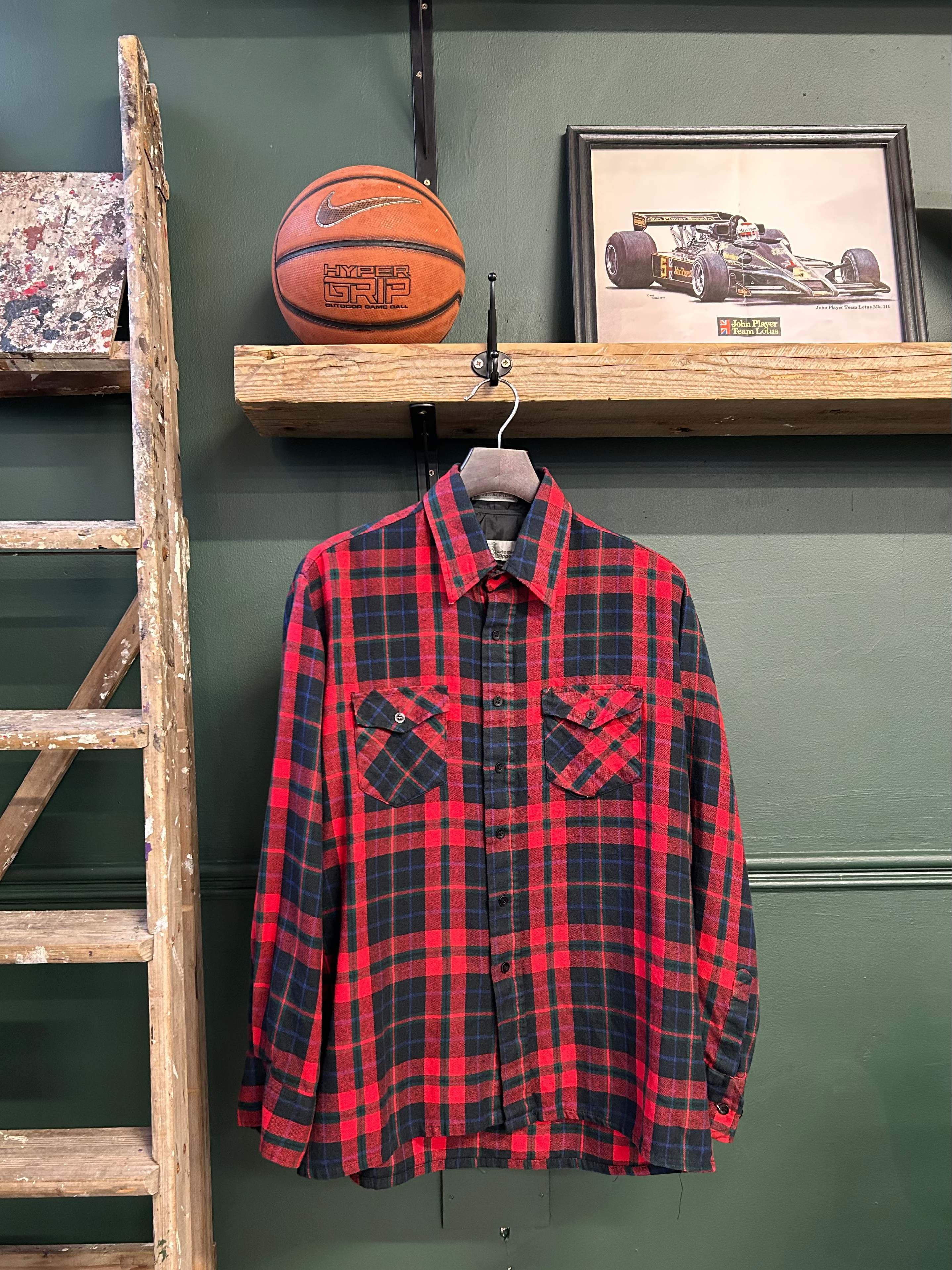 PLAID FLANNEL OVERSHIRT