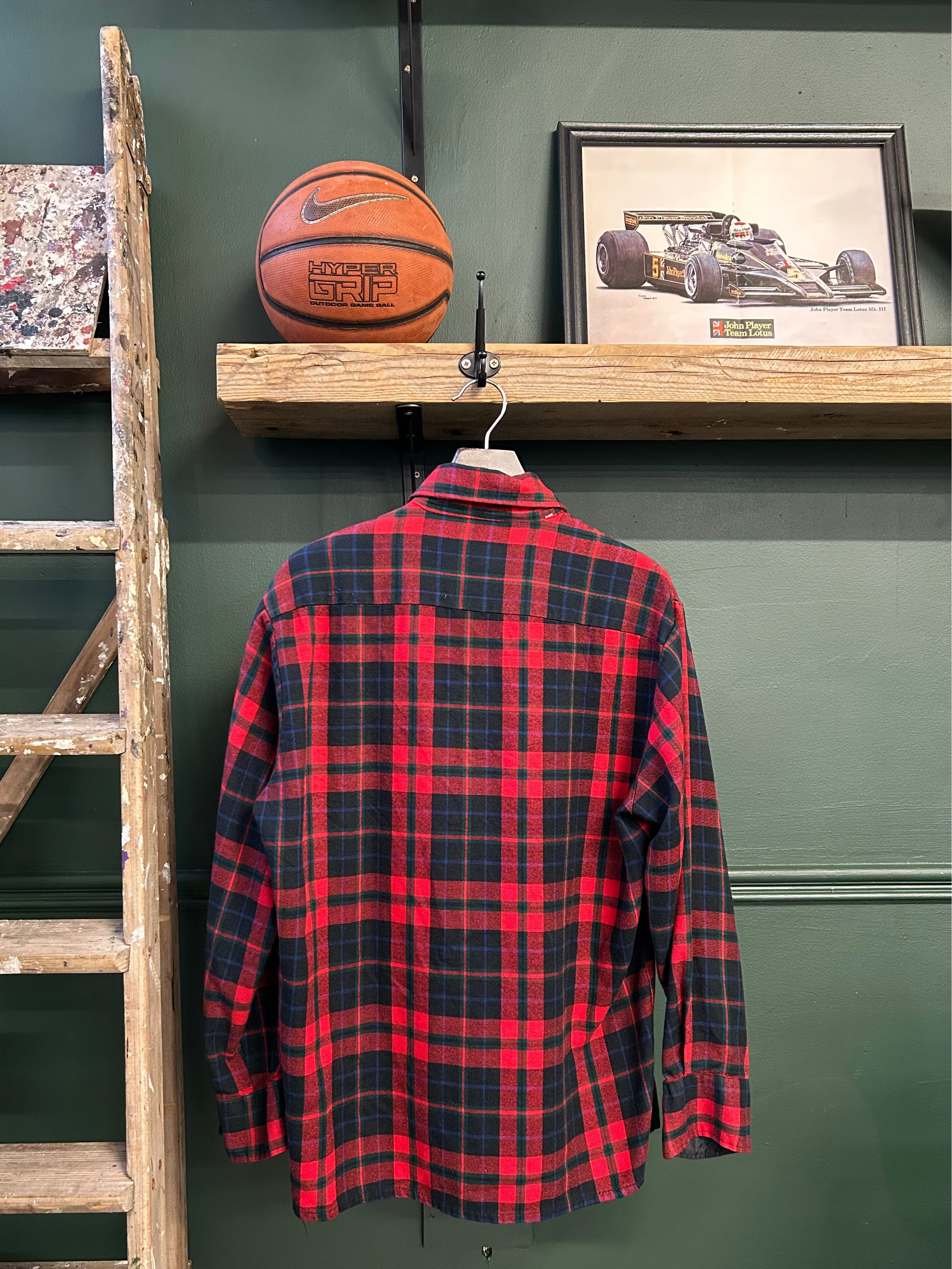 PLAID FLANNEL OVERSHIRT