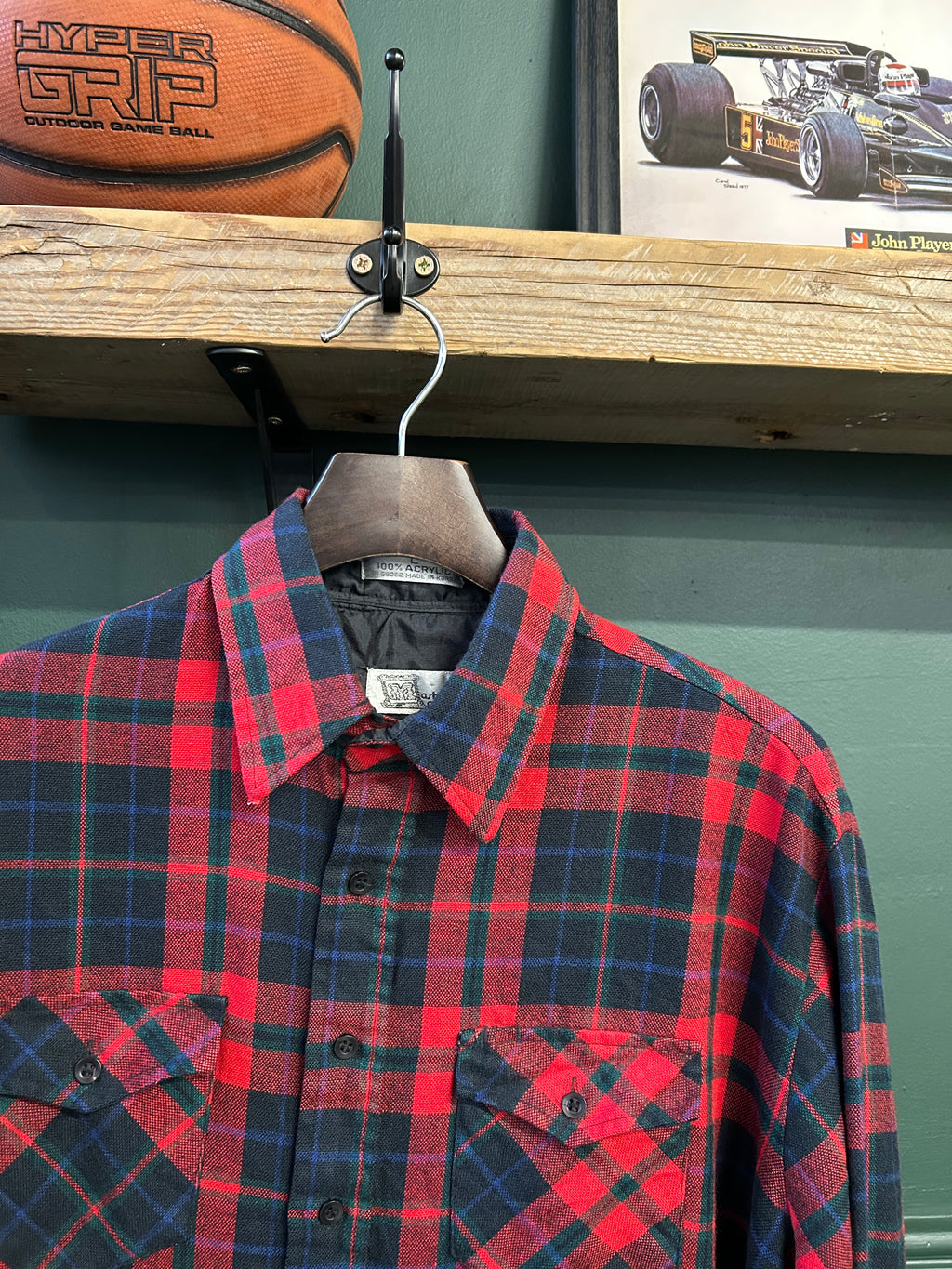 PLAID FLANNEL OVERSHIRT