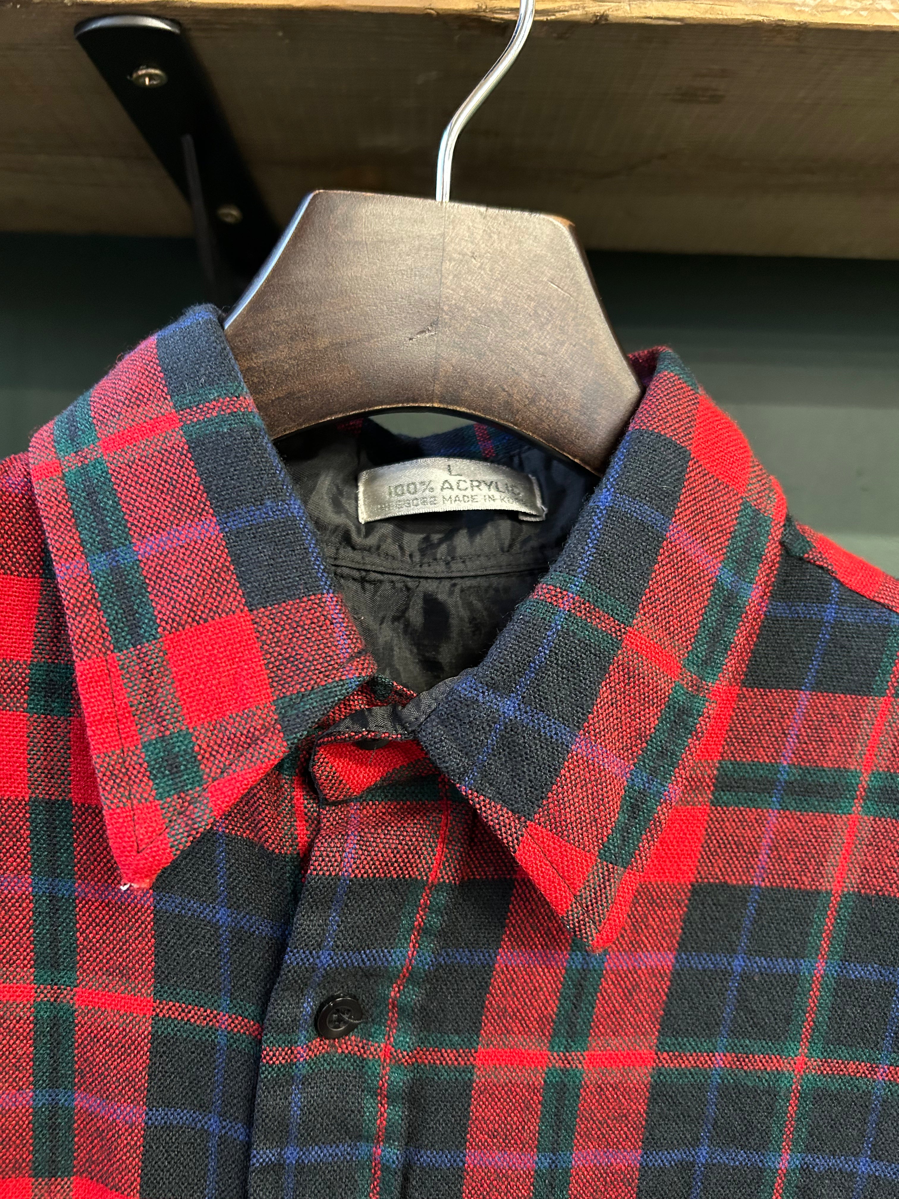 PLAID FLANNEL OVERSHIRT