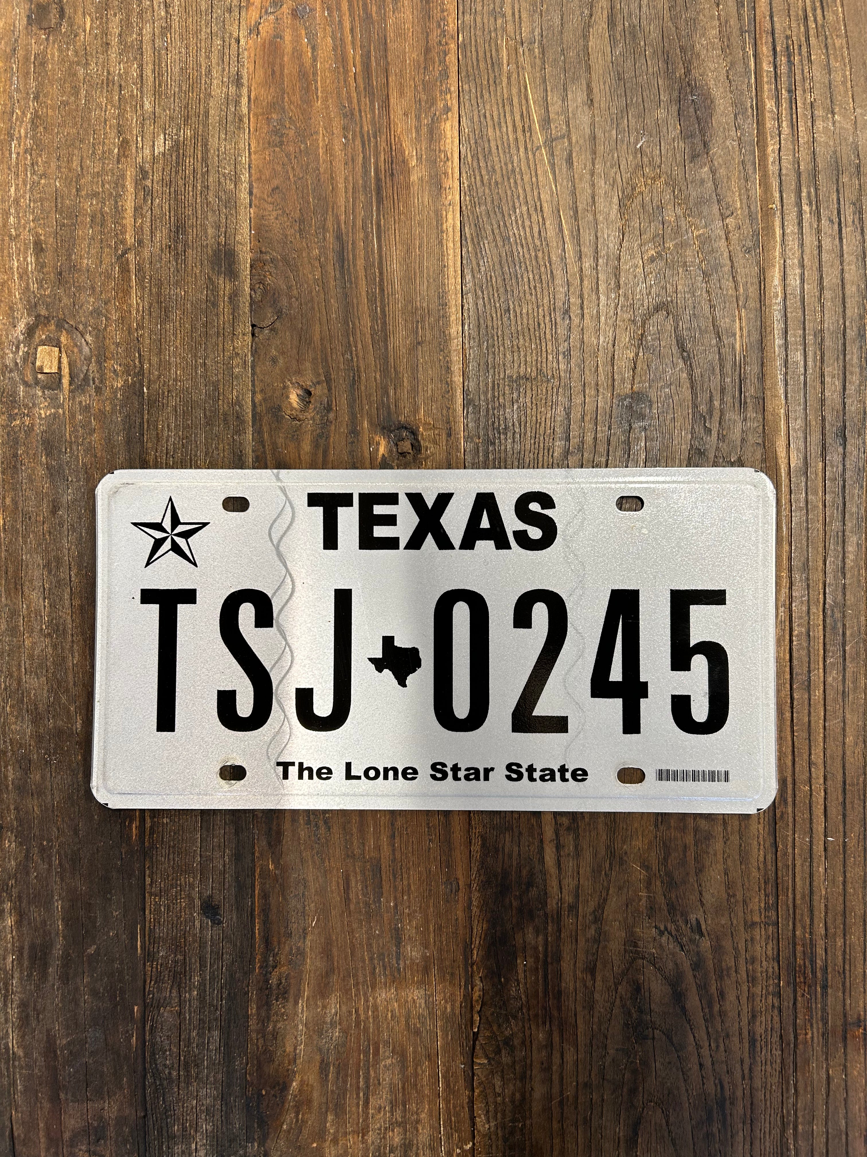 TEXAS USA LICENSE PLATE