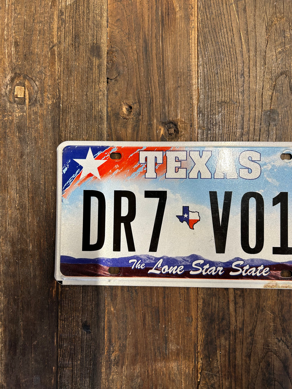 TEXAS USA LICENSE PLATE